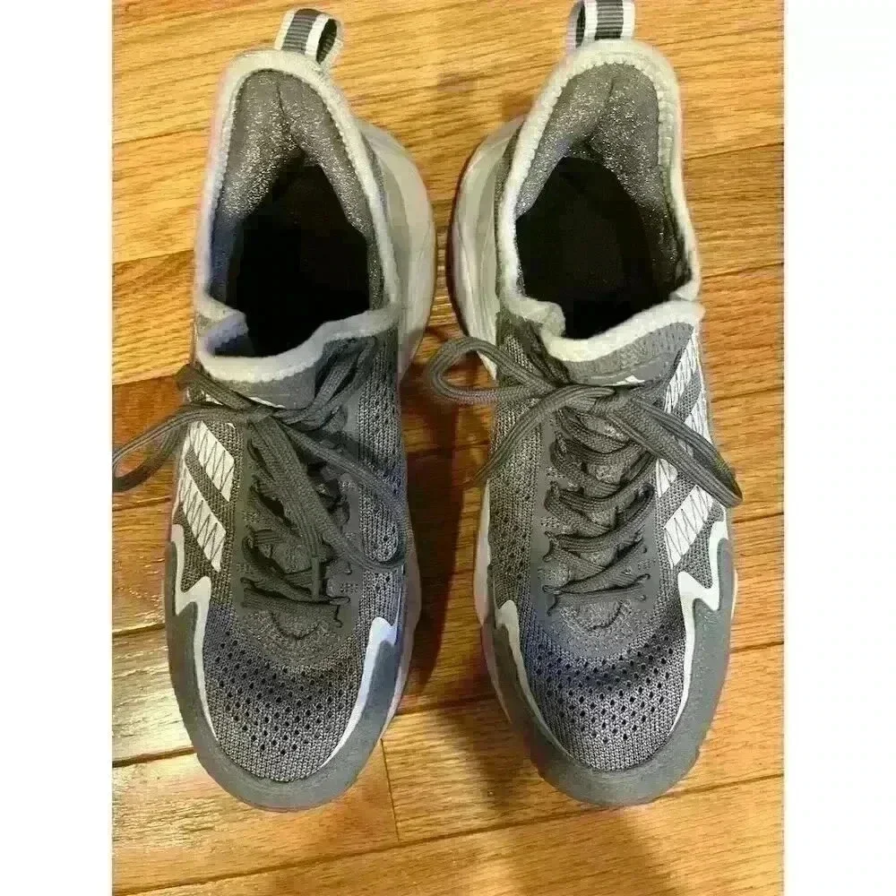 Adidas Men's SM Impact FLX Football Shoes Gray Size 7.5 Athletic Sneakers
